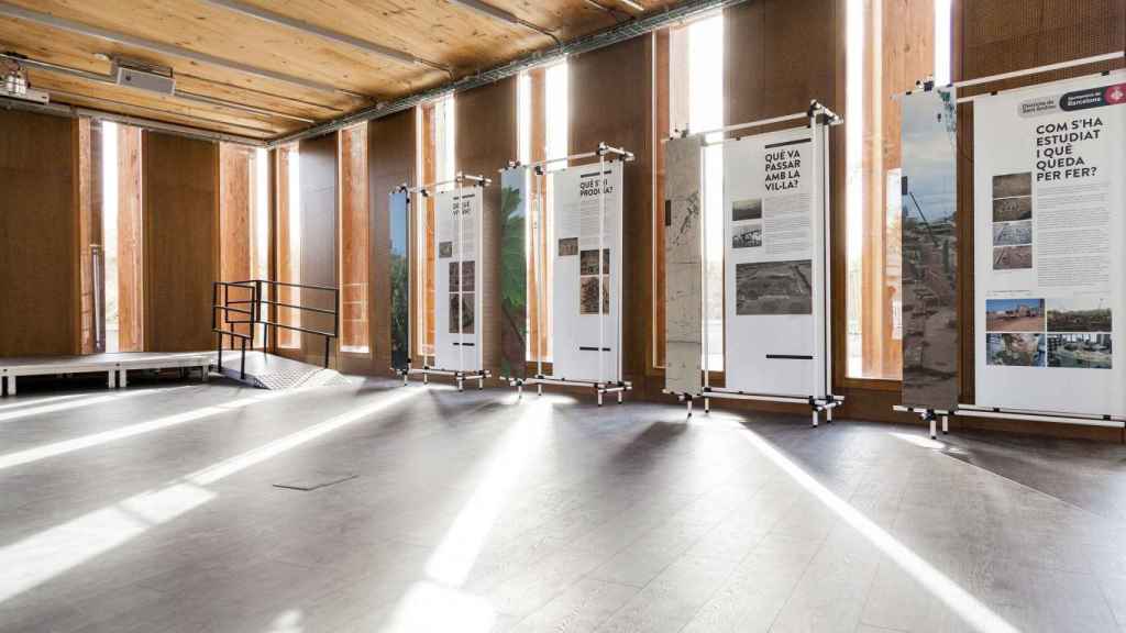 Interior de la Torre de La Sagrera, centro comunitario y cultural de Barcelona