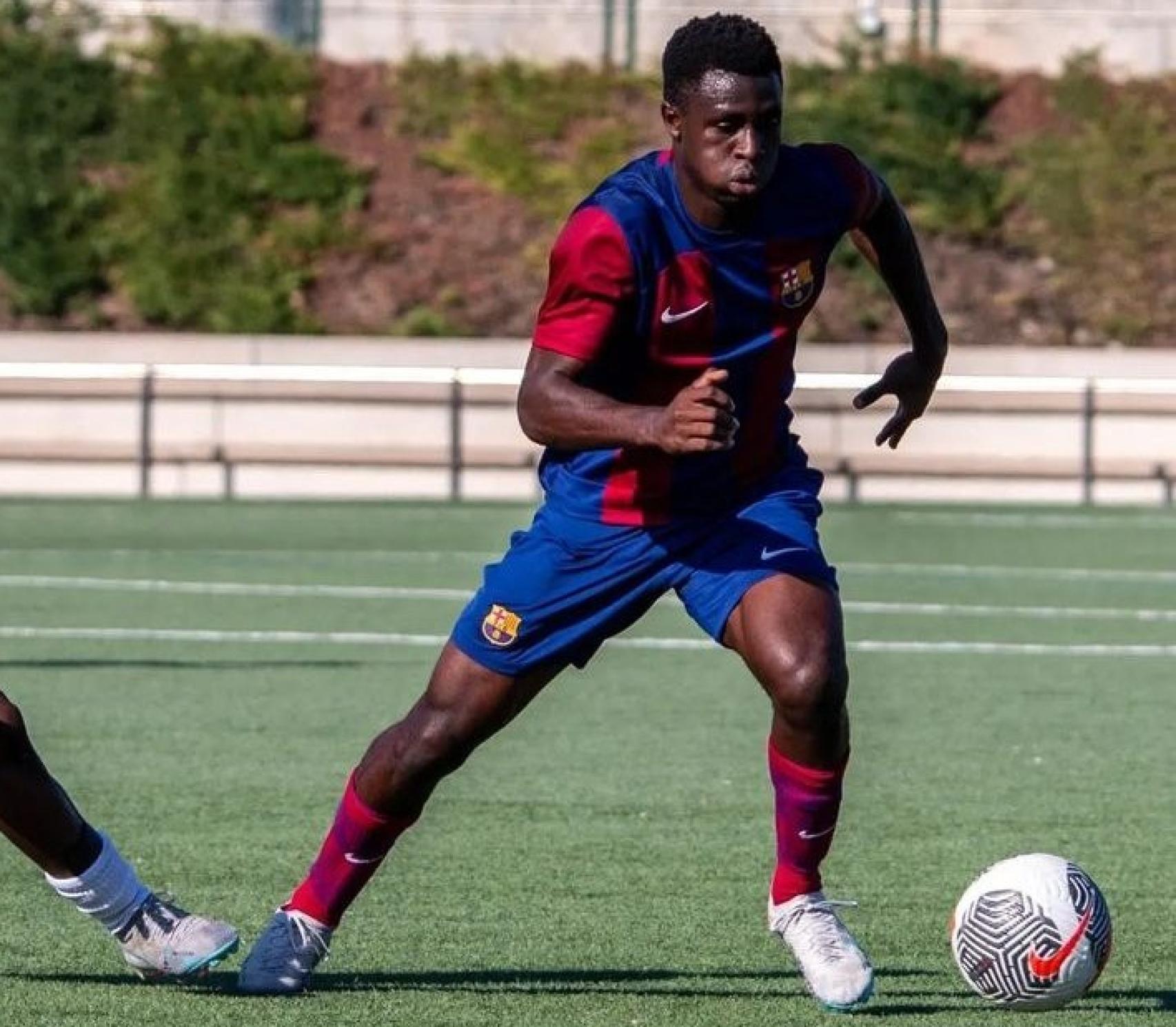Landry Farré, futbolista de la Masía que entrena en el primer equipo