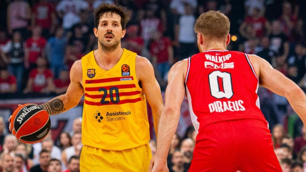 Laprovittola arma una jugada del Barça de basket en casa del Olympiakos