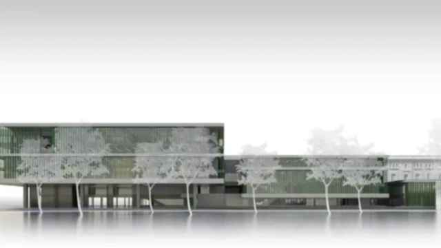 Render futura Biblioteca Pública del Estado en Barcelona