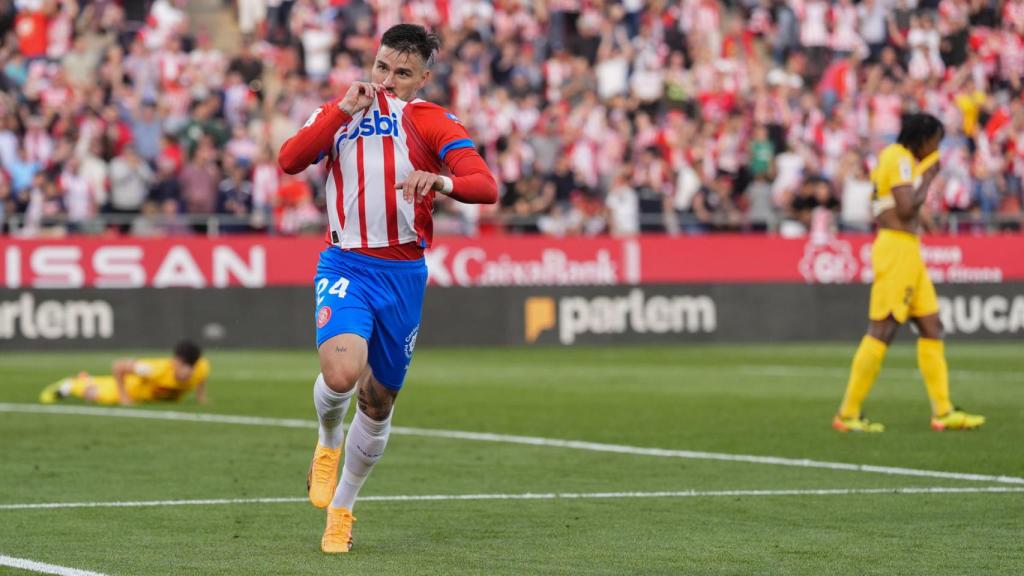 Portu celebra un gol al Barça