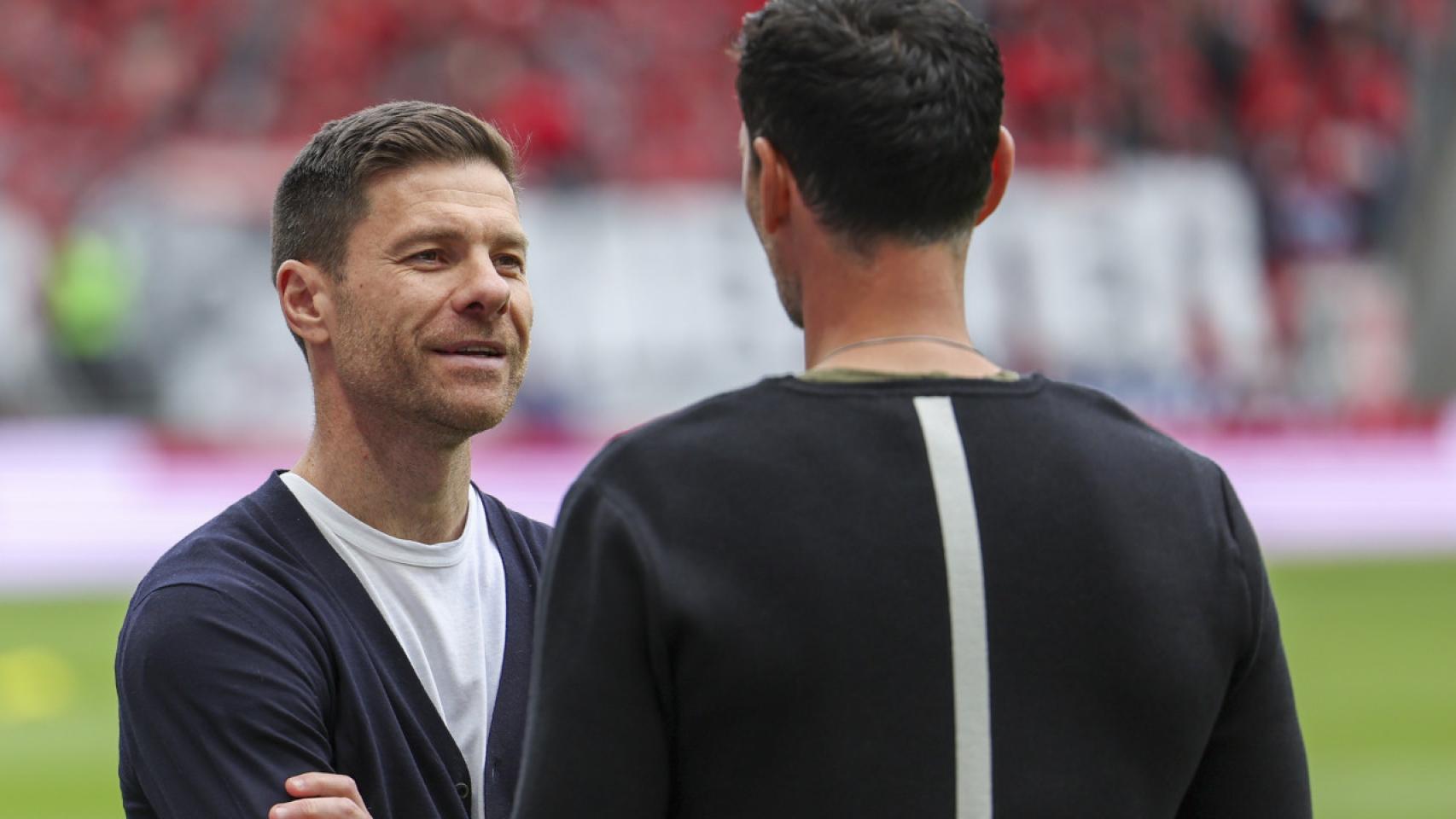 Xabi Alonso, durante un partido del Bayer Leverkusen en la Bundesliga