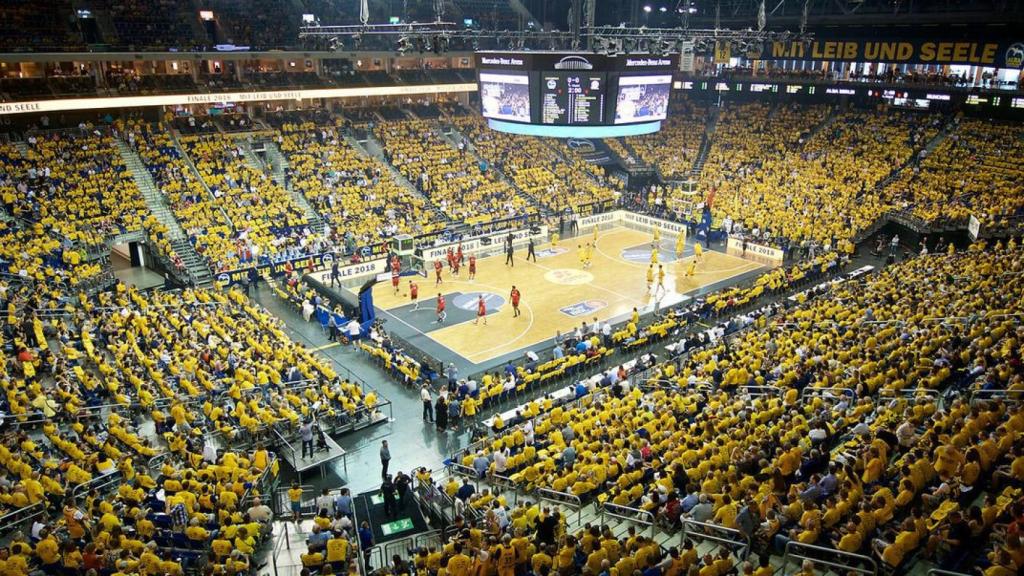Uber Arena, pabellón del Alba Berlín, donde se juega la Final Four 2023-24 de Euroliga