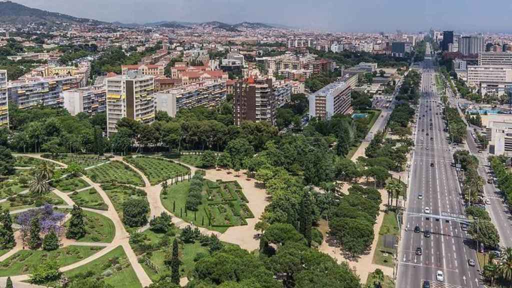 Panorámica del barrio de Pedralbes, en Barcelona