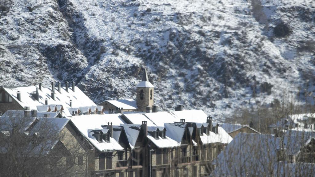 Nevada en Esterri d'Àneu (Lleida)