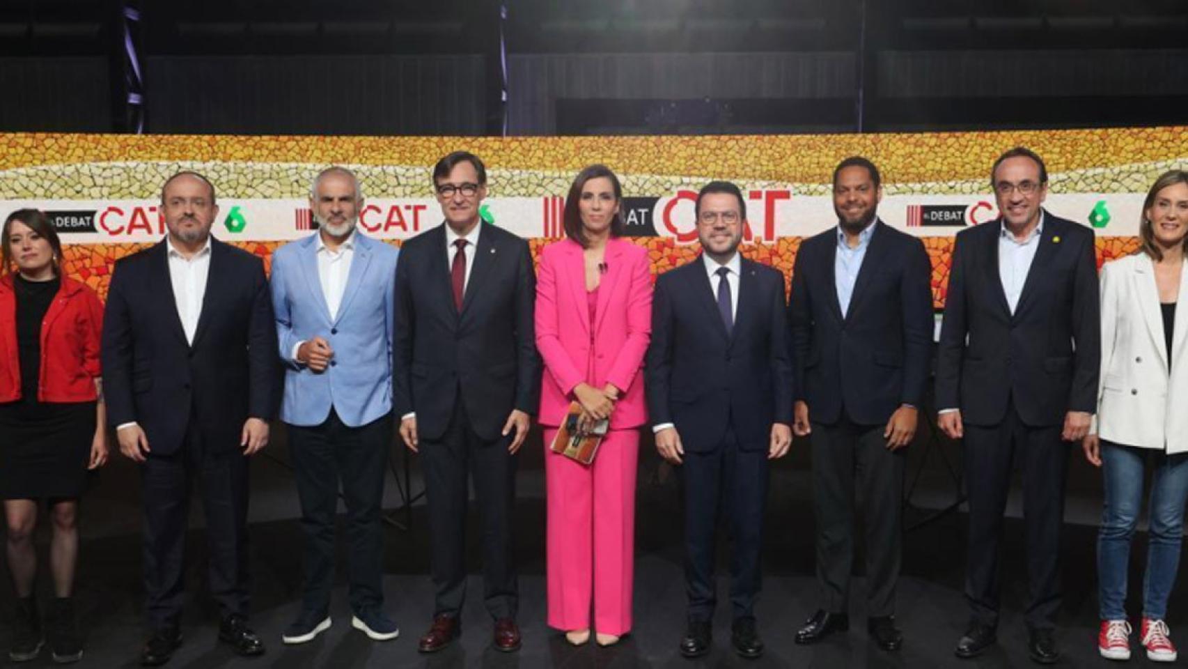 Debate de La Sexta con los ocho partidos con representación parlamentaria que se presentan a las elecciones catalanas del 12 de mayo