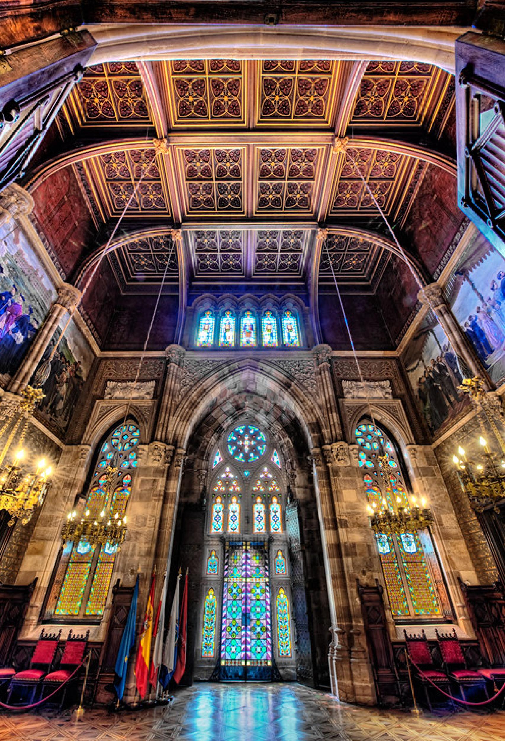 Interior de la Capilla-Panteón de Comillas