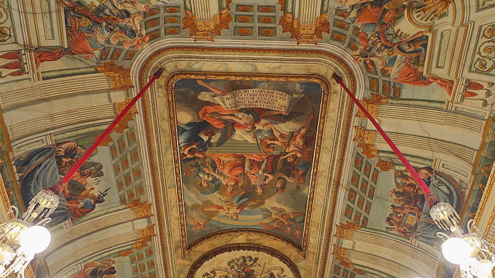 Techo del salón principal del Palacio Bofarull