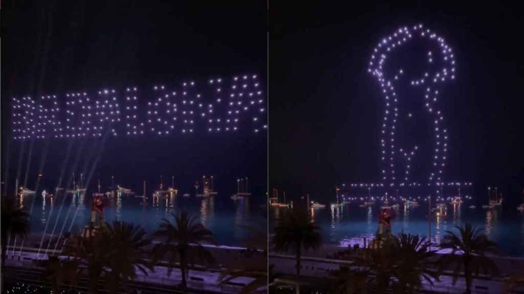 Así fue el increíble espectáculo de drones de las Festes de Maig de Badalona 2024