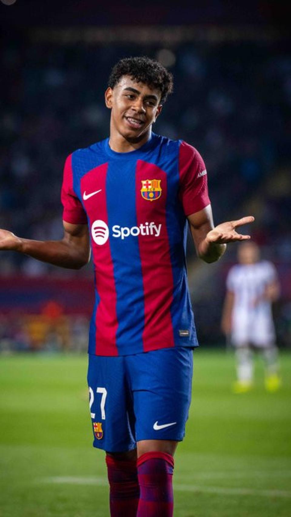 Lamine Yamal, autor del primer gol