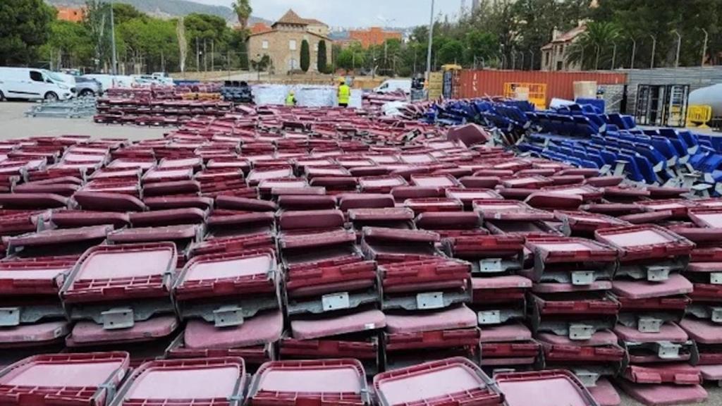 Asientos del antiguo Camp Nou