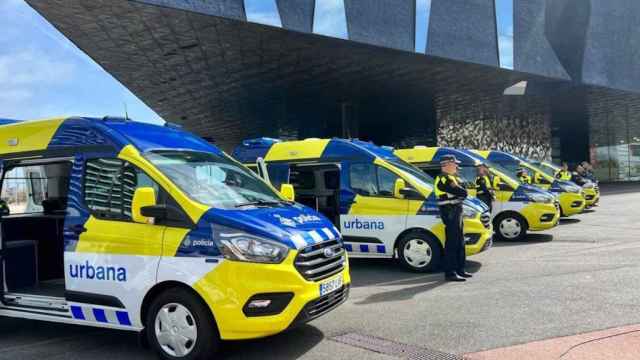 Furgonetas de la Guardia Urbana