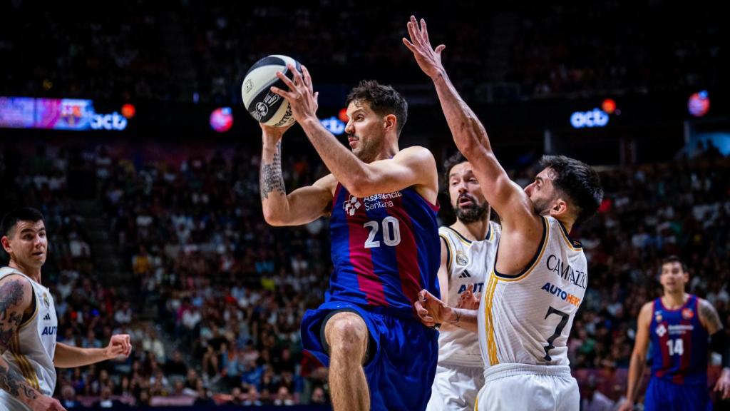 Laprovittola, durante un partido del Barça de basket contra el Real Madrid