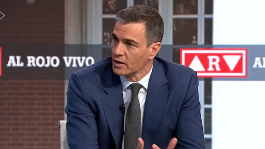 El presidente Pedro Sánchez en una entrevista en La Sexta