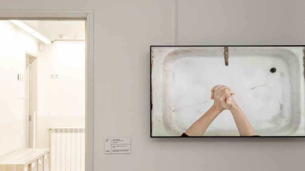 Obra Sabó d'Alep de Jaume Pitarch instalada en la Escola la Sagarra