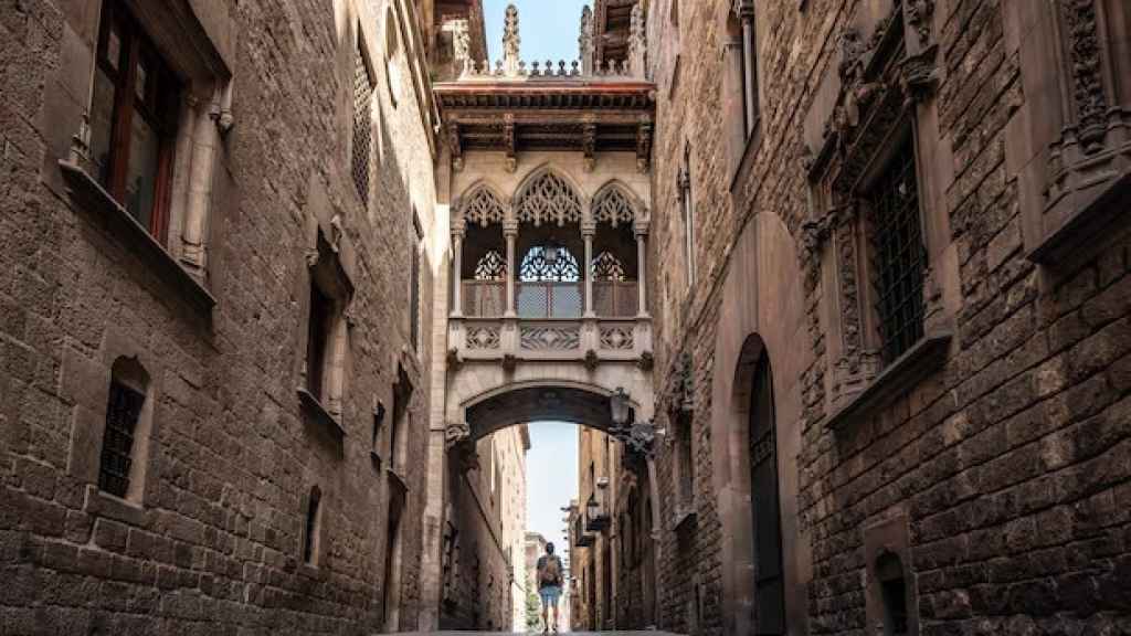 Calle del Bisbe en una imagen de archivo