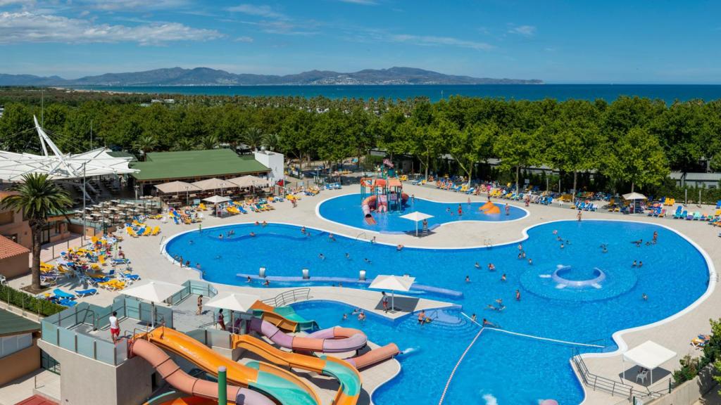 Parque acuático del camping Las Dunas