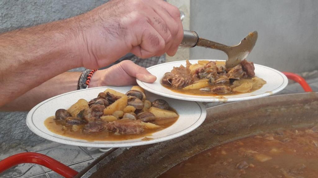 Espineta con caracoles