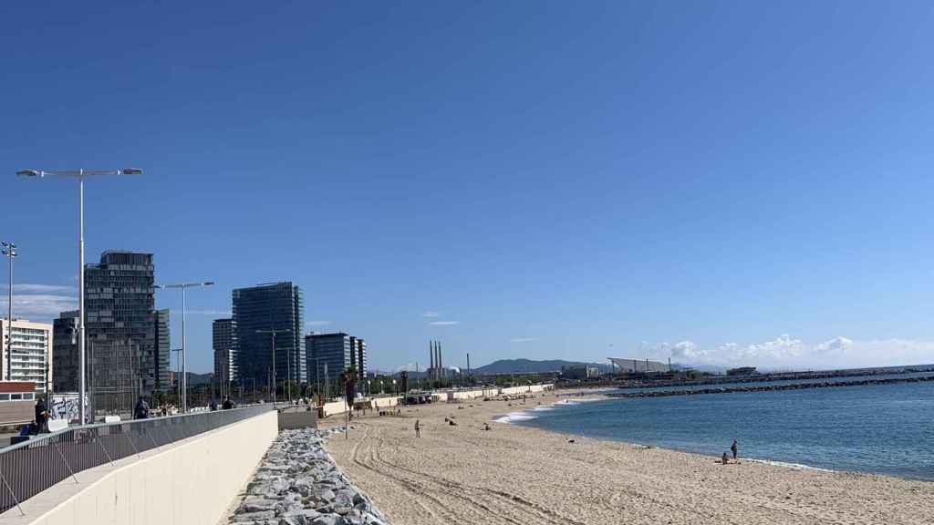 La platja de la Nova Mar Bella en una imatge d'arxiu
