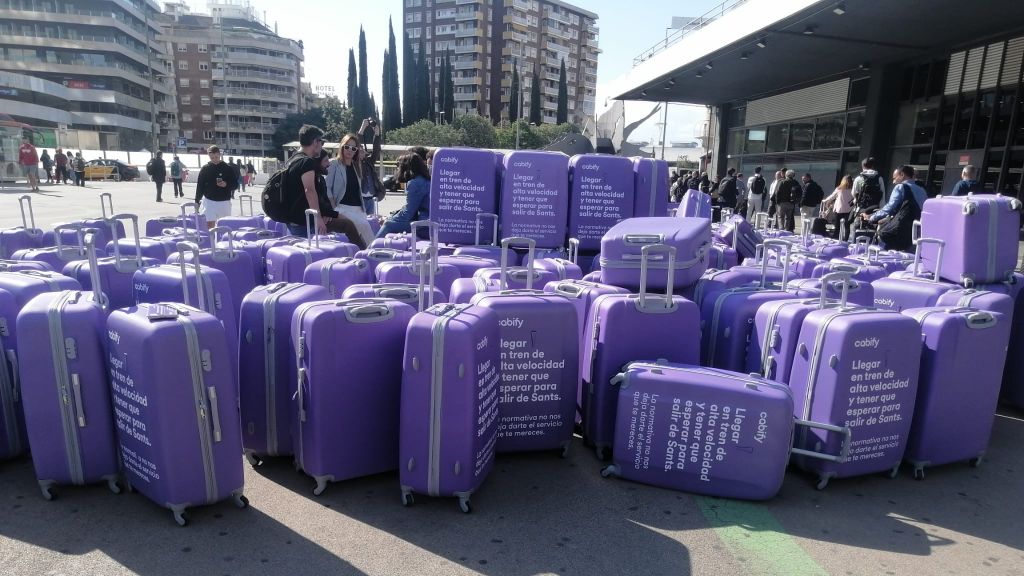 Protesta de Cabify a Barcelona