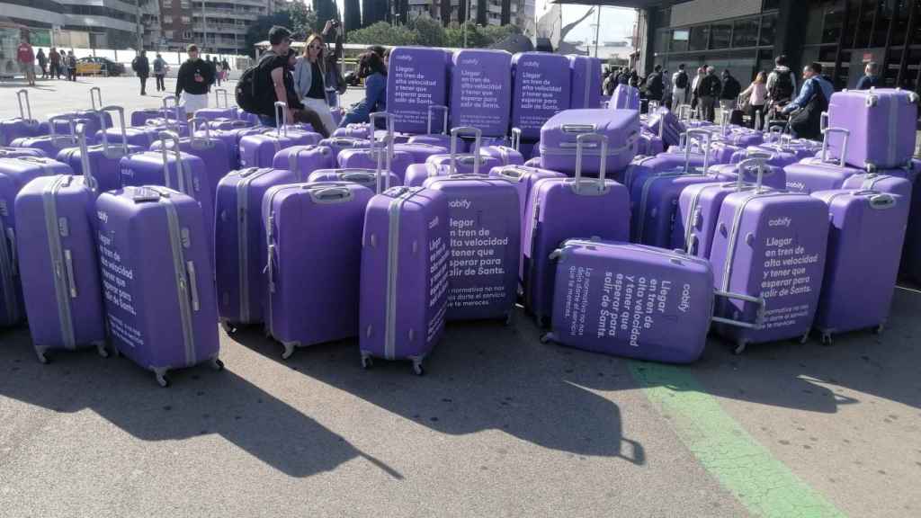 Protesta de Cabify en Barcelona