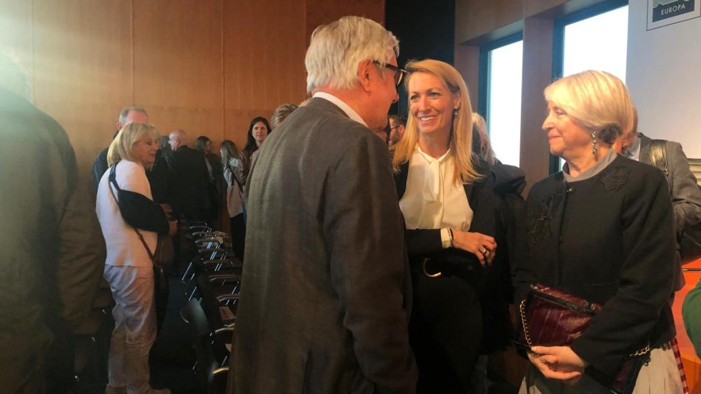 La concejal del PSC, Maria Eugènia Gay, en el acto de RBA