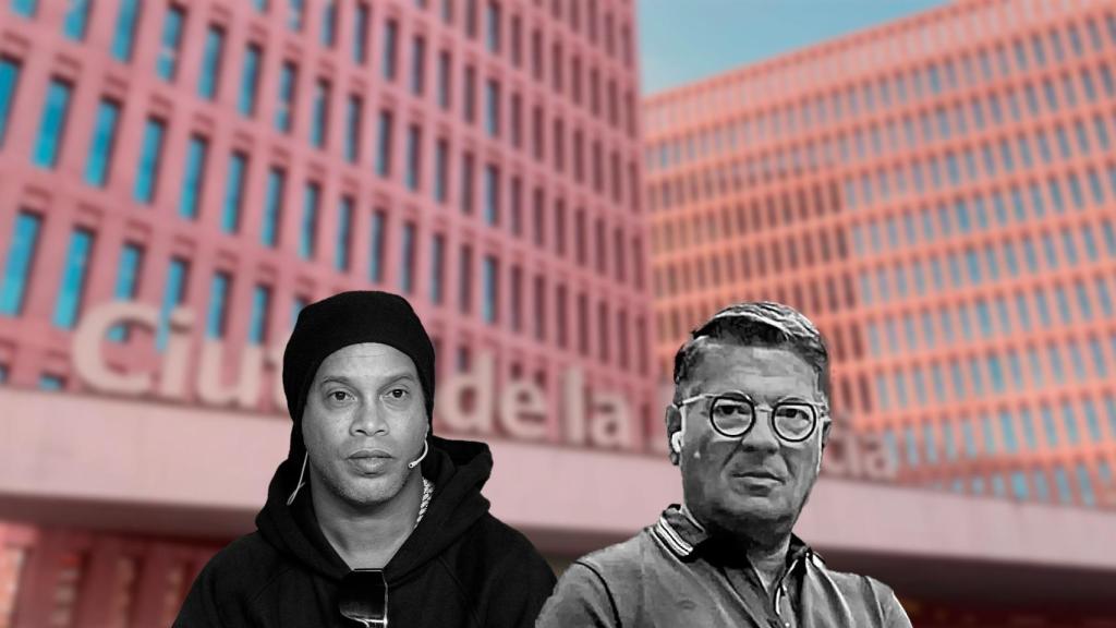 Ronaldinho, Manel Torras, el empresario que lanzó sus NFT, y la Ciudad de la Justicia