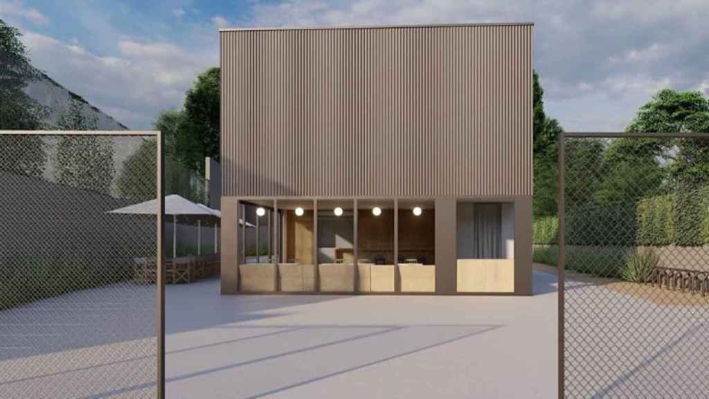 Recreación de la entrada del Pádel Tibidabo