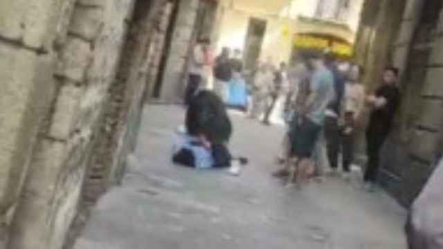 Captura de pantalla del momento de la detención