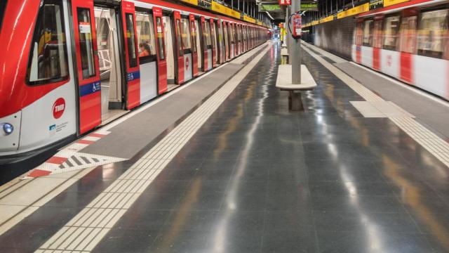 Estación de metro en una imagen de archivo