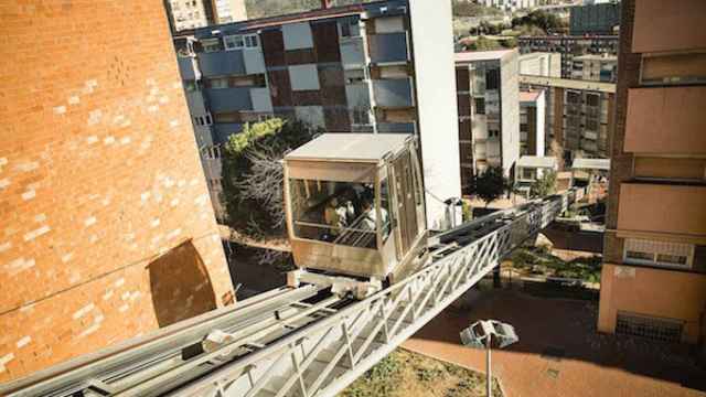 Una imagen de archivo del ascensor de Ciutat Meridiana