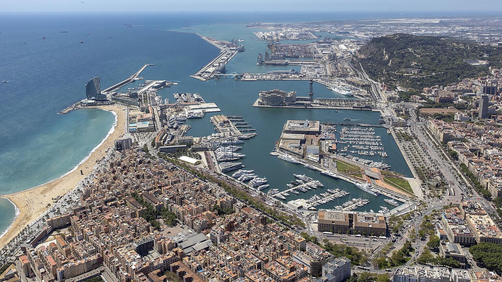 Vista aérea del Port de Barcelona