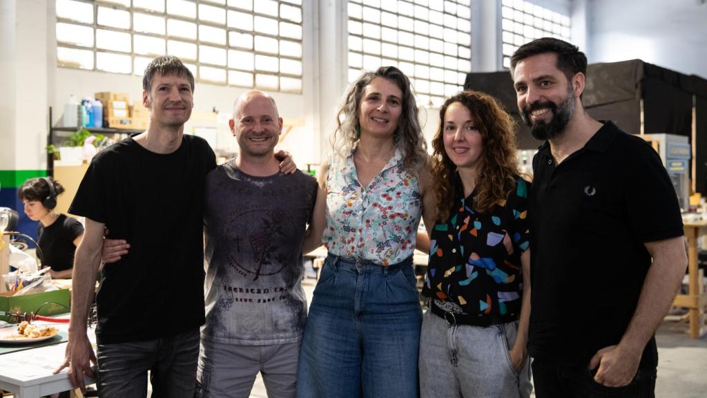 César Díaz, Tim Allen, Irene Iborra, Isa de la Torre y Mikel Mas