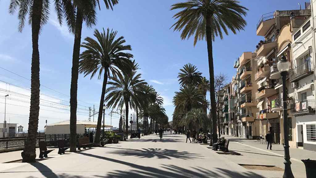 Passeig Marítim de Badalona en una imatge d'arxiu