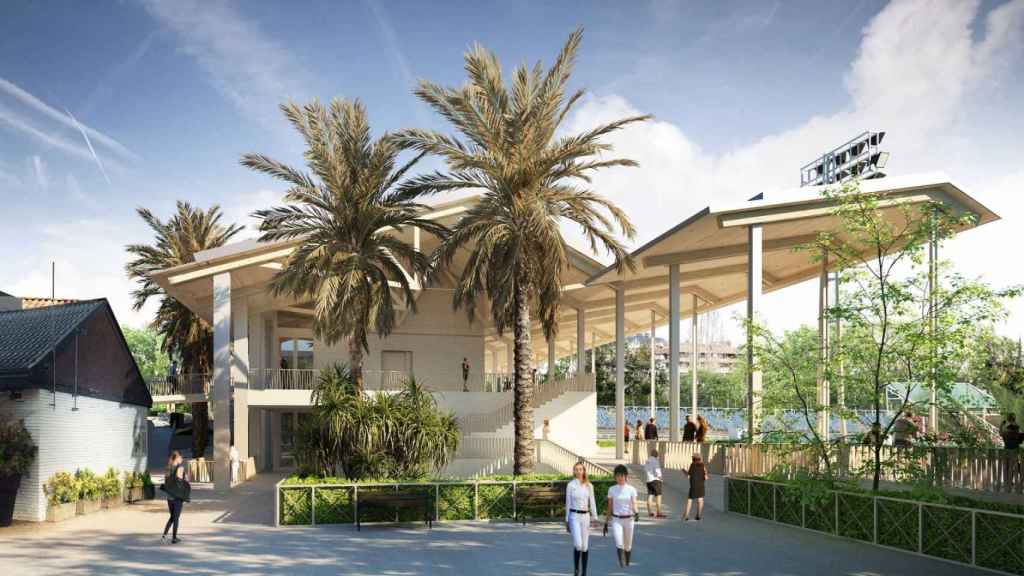 El nuevo gimnasio y la tribuna hípica del RC de Polo de Barcelona