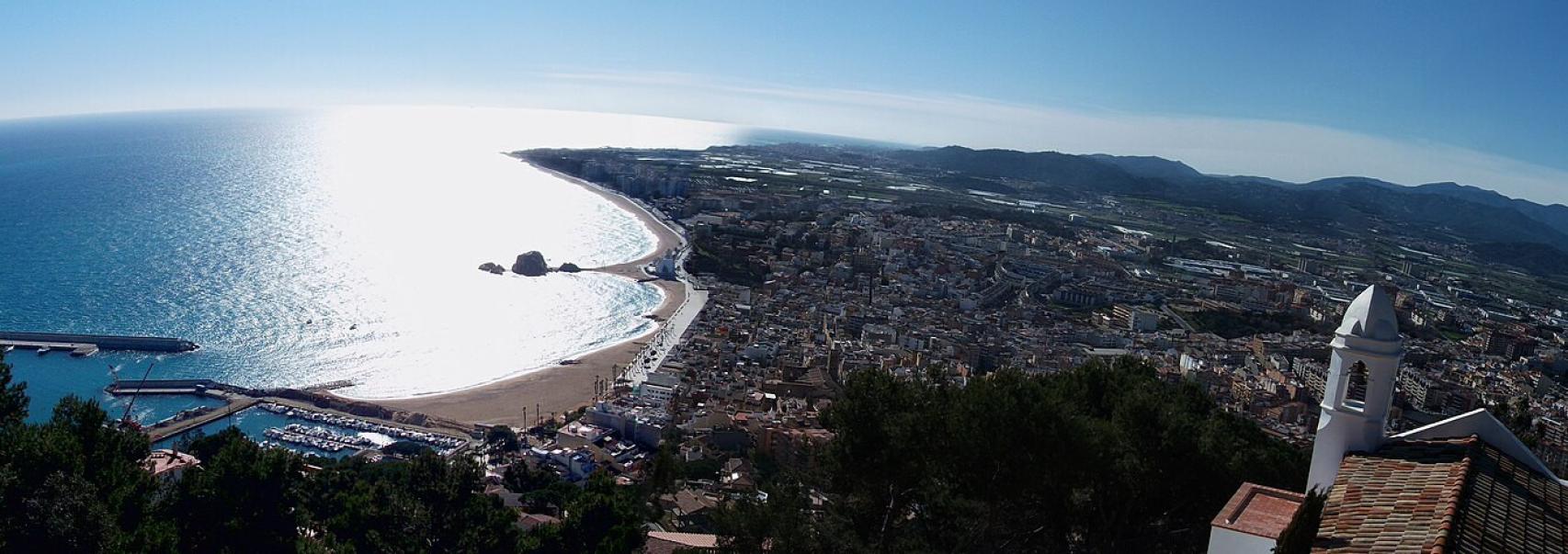 Panorámica de Blanes desde el castillo de San Juan