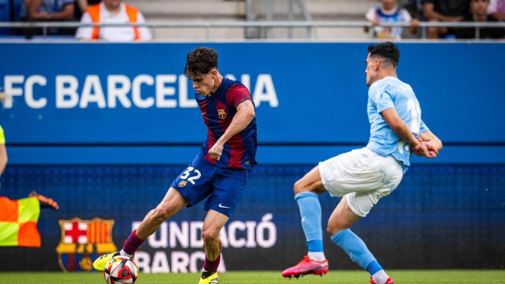 Héctor Fort durante el partido contra el Ibiza