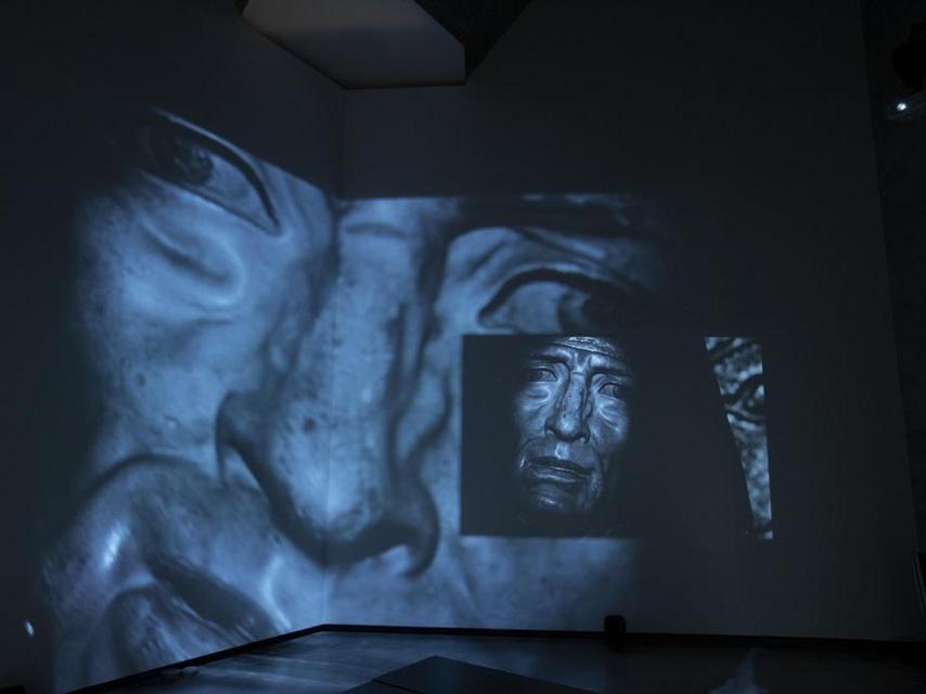 Proyección de una de las filmaciones de José Val del Omar en el Centro de Creación Contemporánea de Andalucía (C3A), en Córdoba.