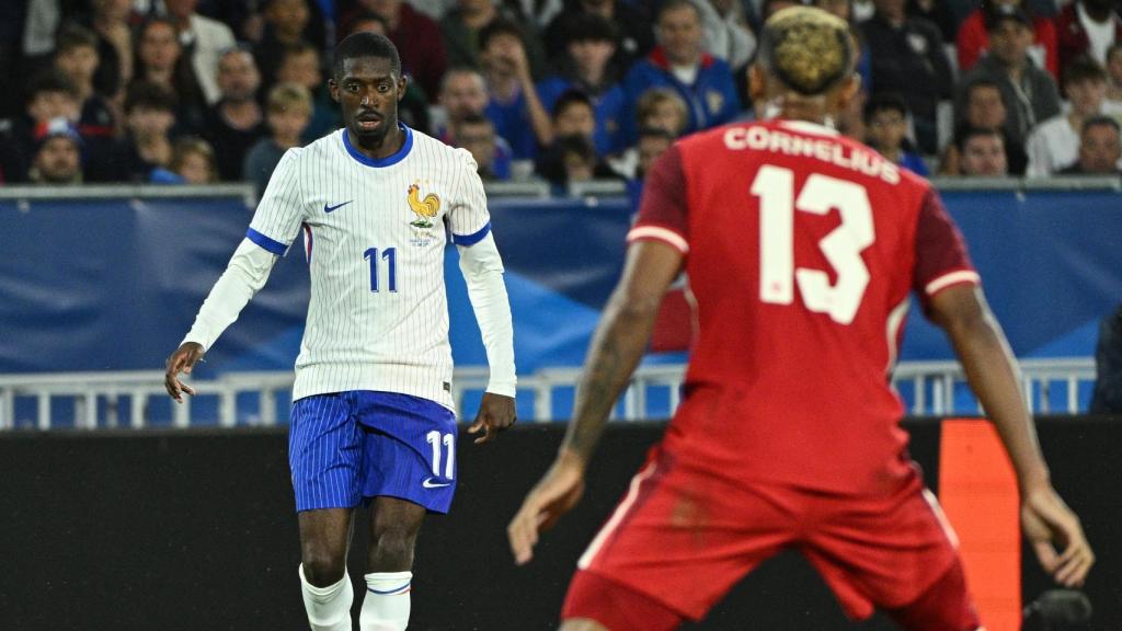 Ousmane Dembelé, durante el amistoso de Francia contra Canadá