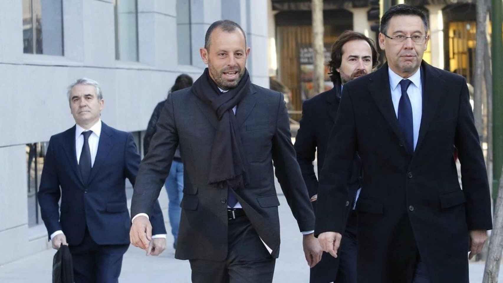 Sandro Rosell y Bartomeu, en una imagen de archivo