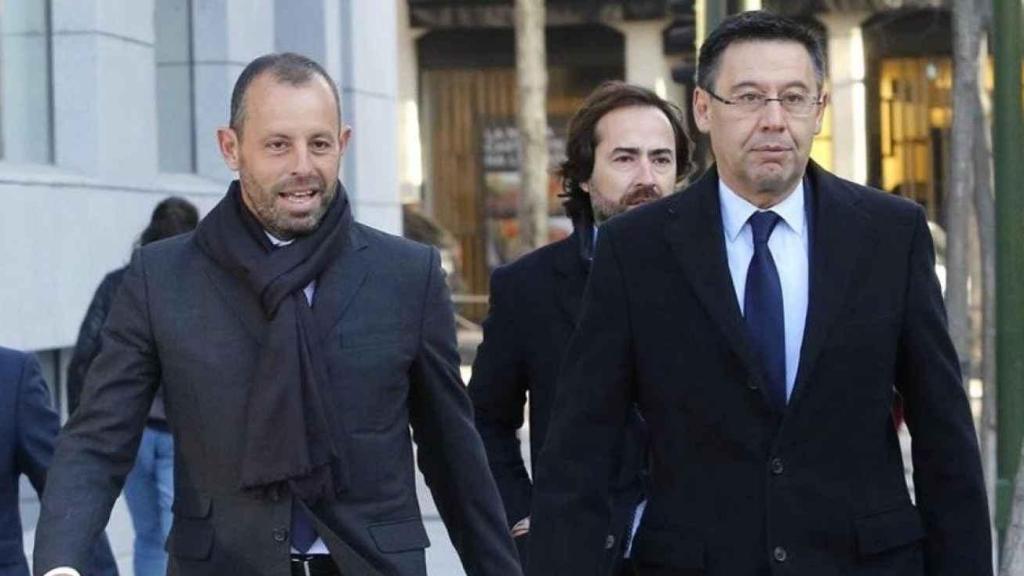Sandro Rosell y Bartomeu, en una imagen de archivo