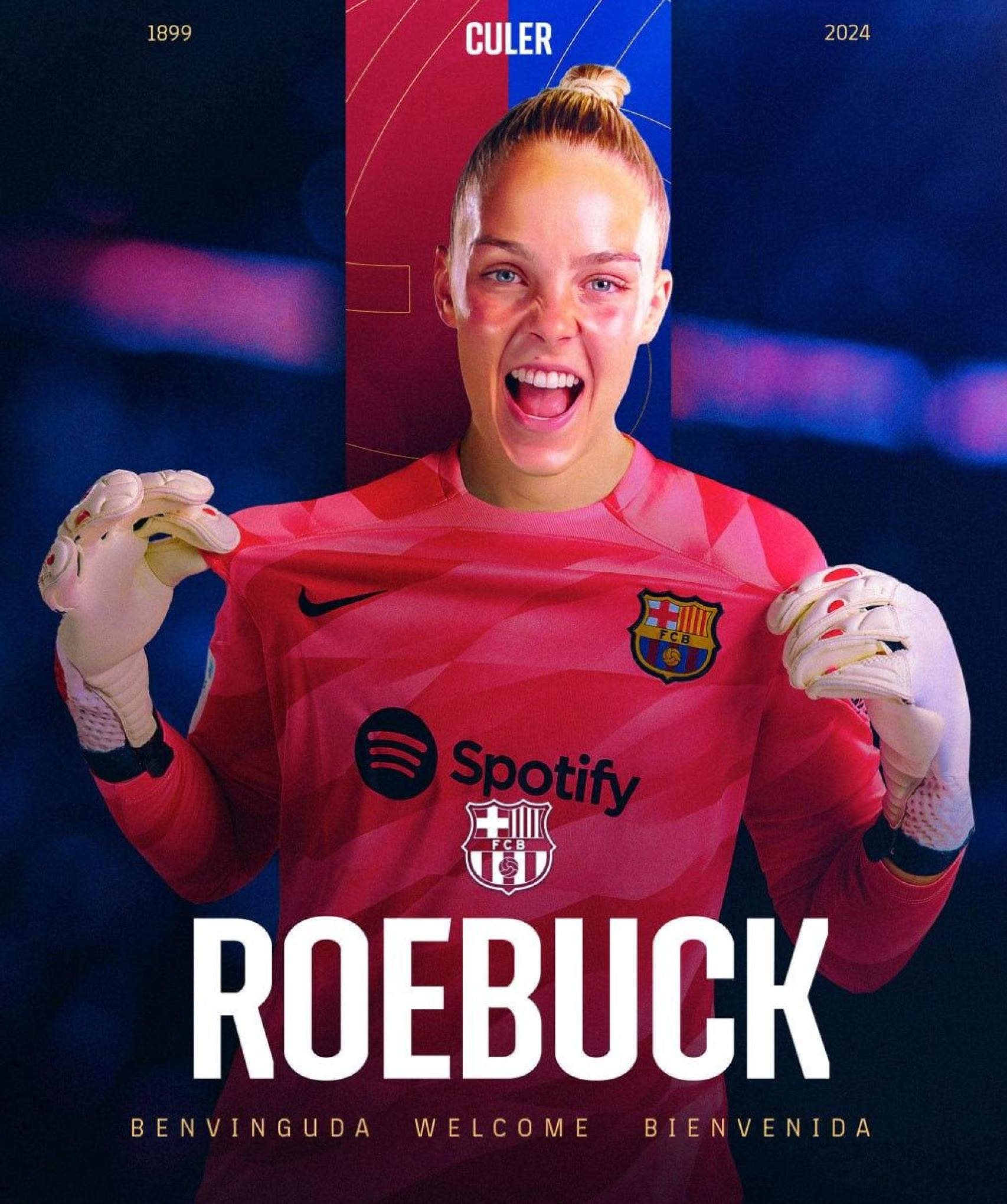 Ellie Roebuck, nueva jugadora del Barça Femenino