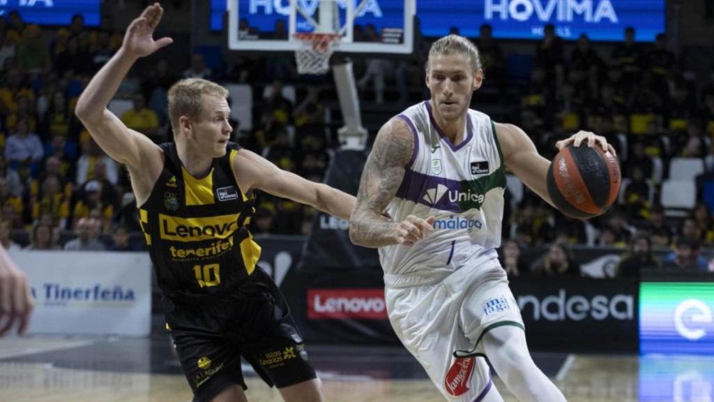 Dylan Osetkowski, durante un partido contra el Lenovo Tenerife