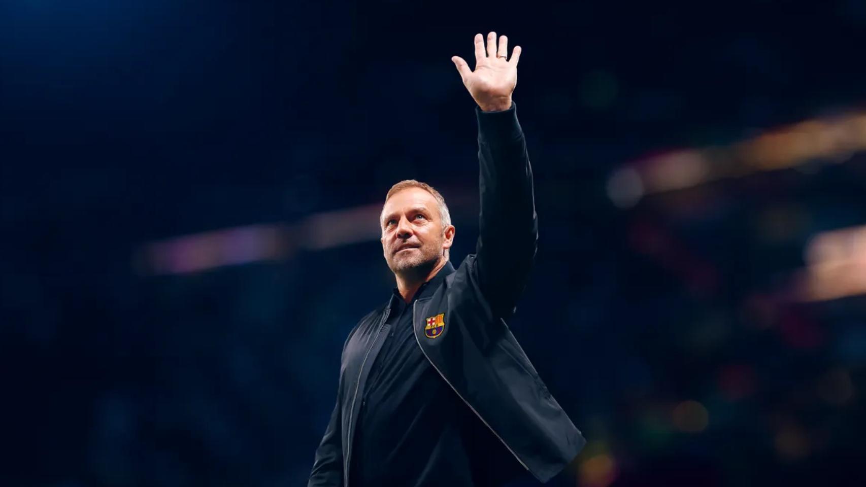 El diseño oficial del Barça para presentar el fichaje de Hansi Flick