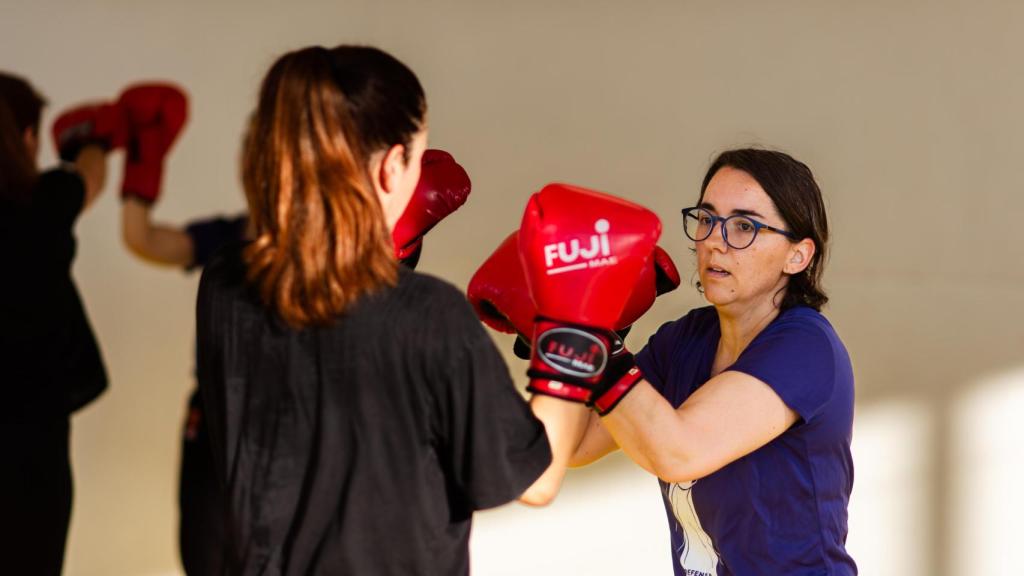 Judith Sánchez libera tensiones con la defensa personal