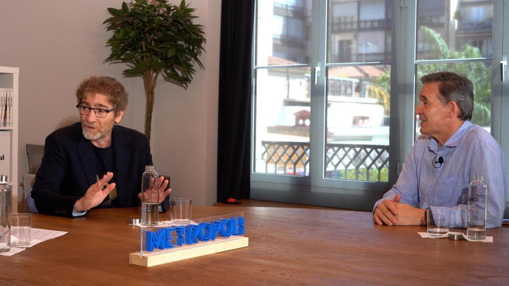 Jorge Guillén y Fernando Hermosilla, en un momento del debate, en 'Metrópoli'