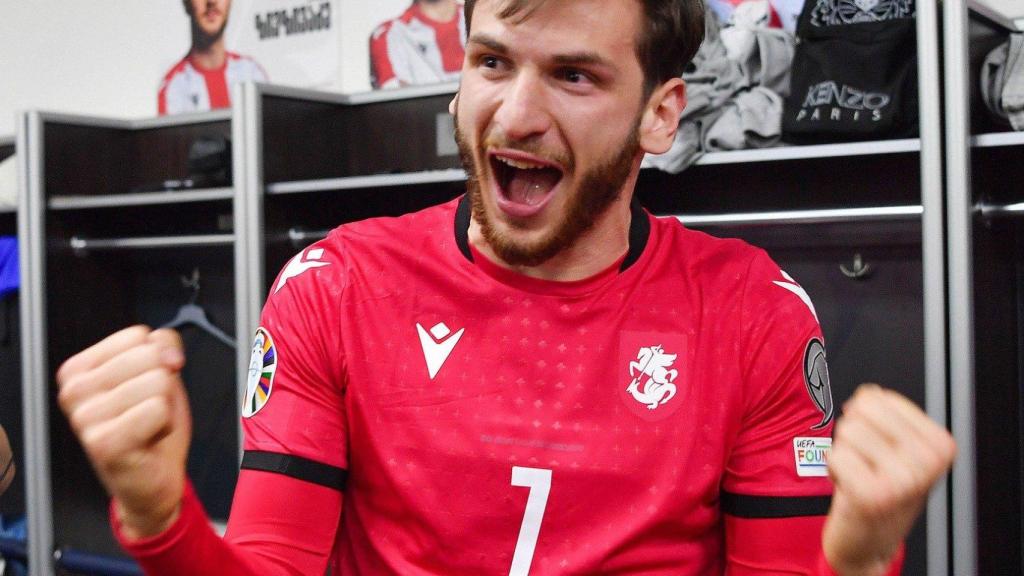 Kvaratskhelia celebra la clasificación de Georgia