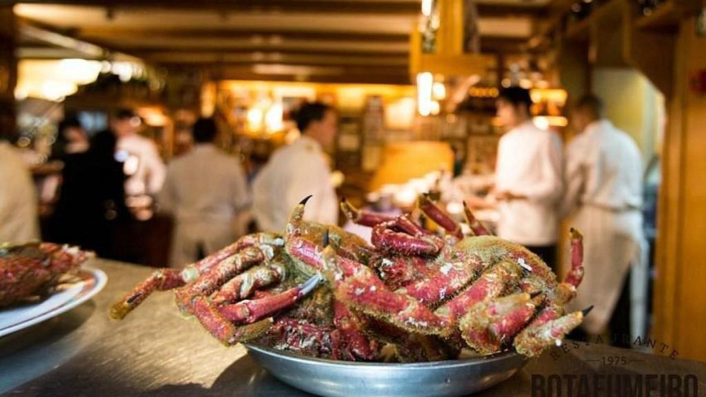 Entrada a la marisquería Botafumeiro