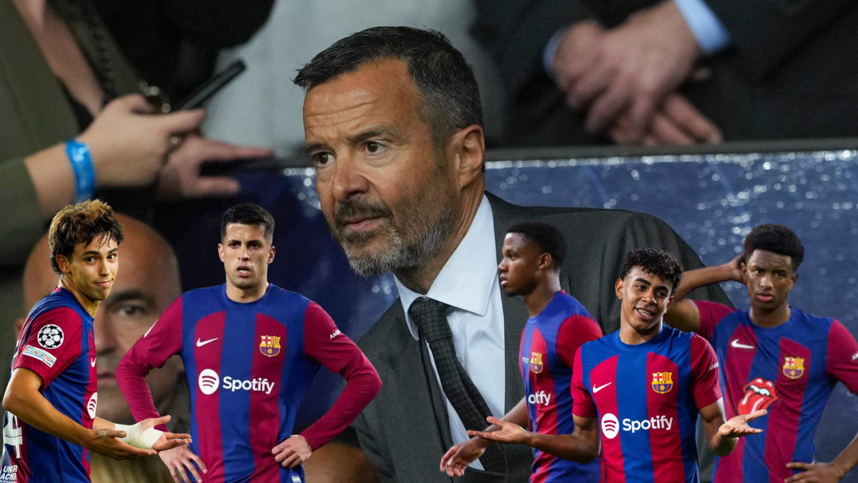 Jorge Mendes maneja el futuro de cinco cracks del Barça: Joao Félix, Cancelo, Ansu Fati, Lamine Yamal y Balde
