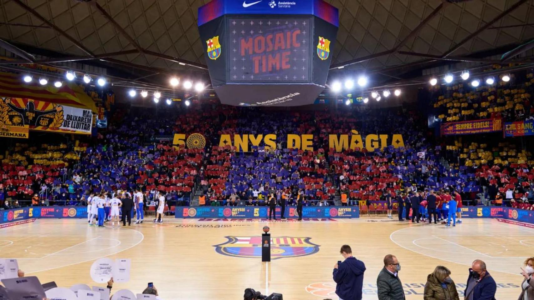La celebración del 50 aniversario del Palau Blaugrana